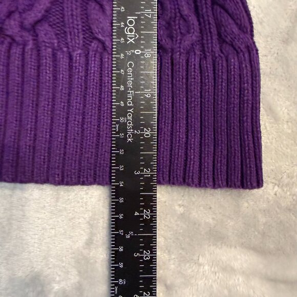 Vintage Black Label Ralph Lauren Cable Knit 1/4 Zip Sweater 100% Cotton in XS - Picture 8 of 8